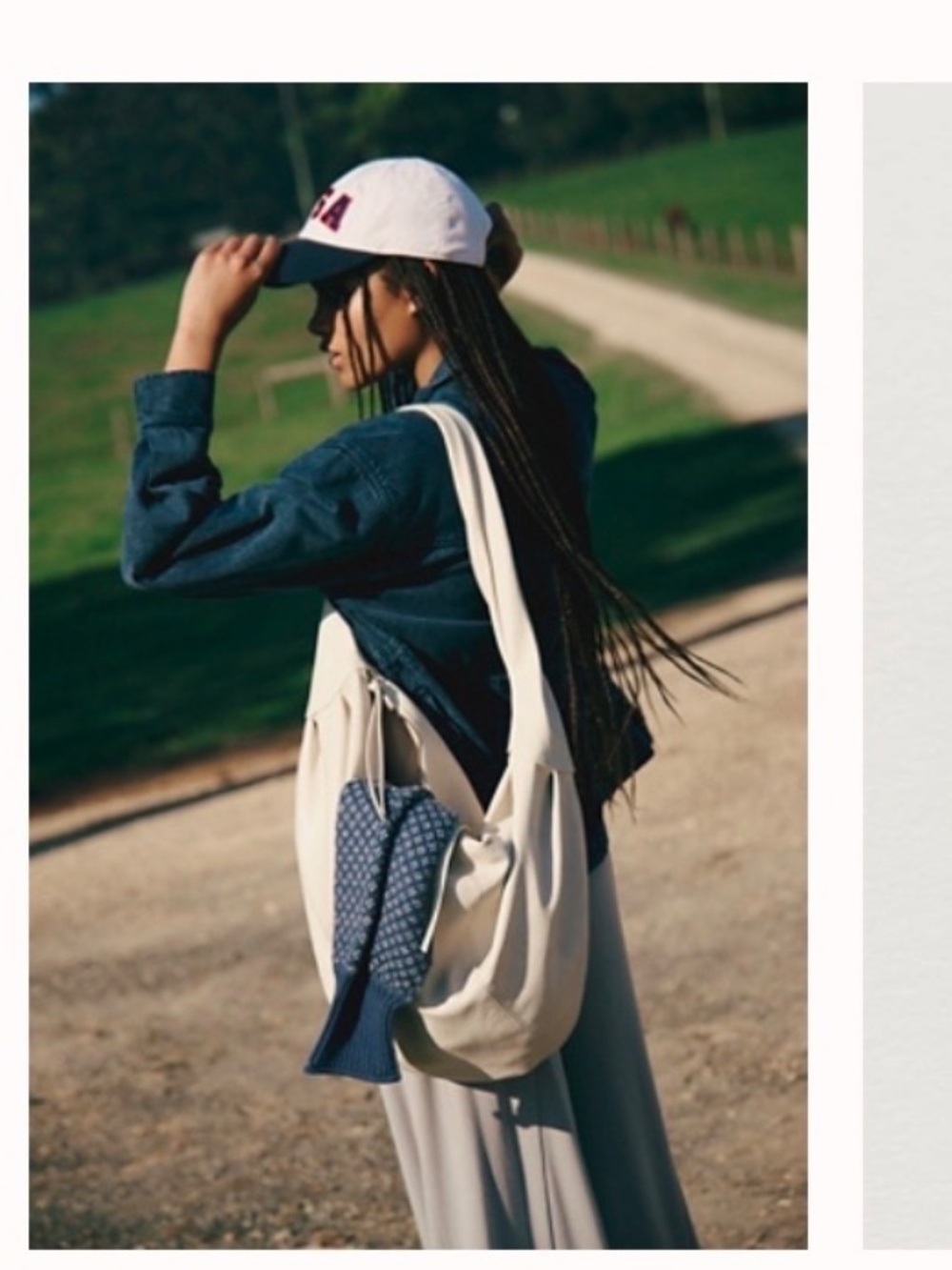 Free People Slouchy Carryall bag with added fish charm